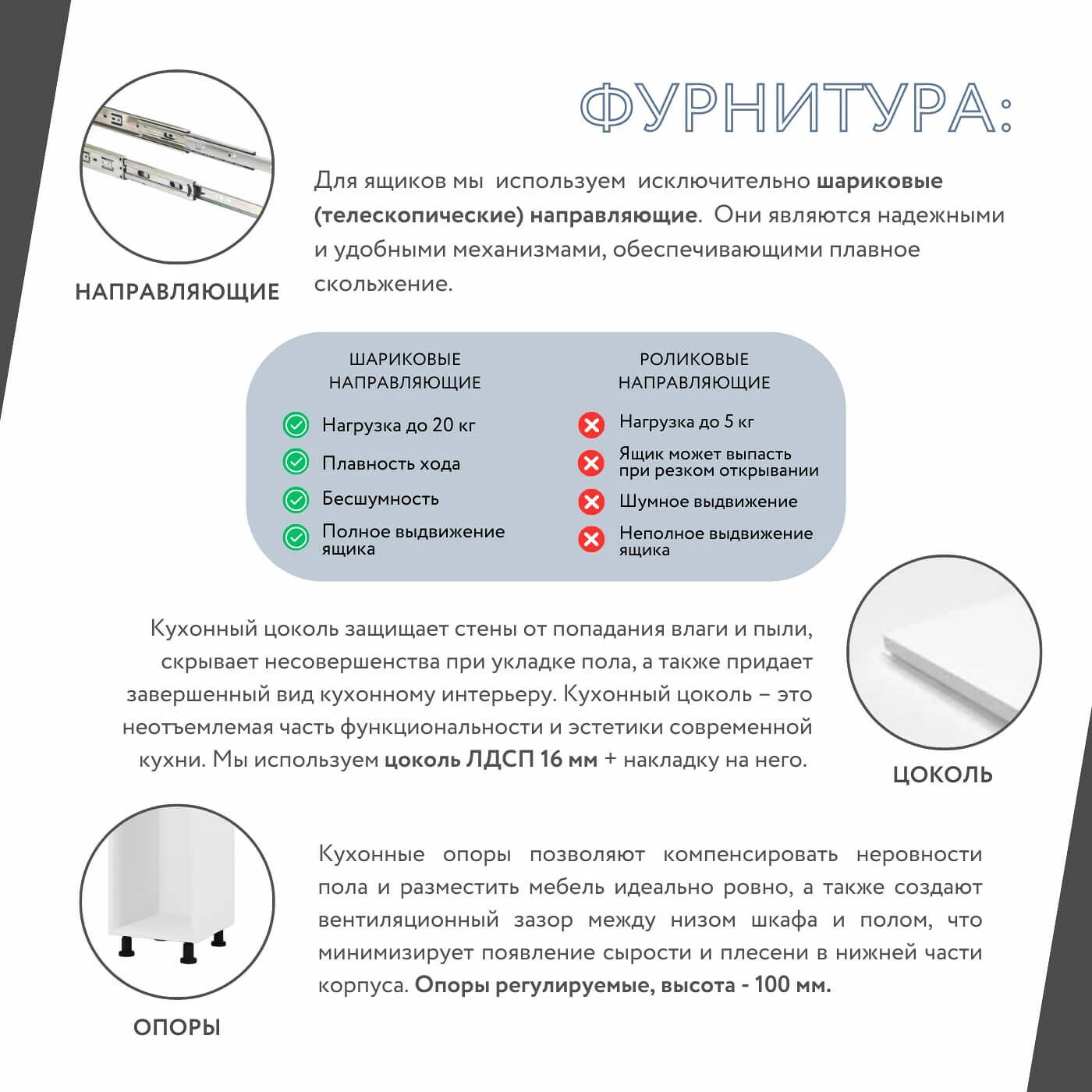 Модульная кухня Амика-5905e белый минимализм гарнитур в современном стиле