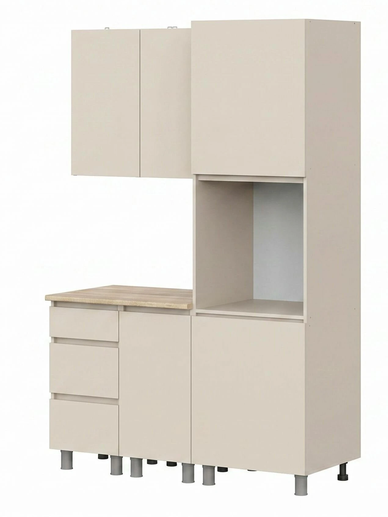 ARNIKA Кухонный гарнитур "Рика" со столешницей 140 см, меланж
